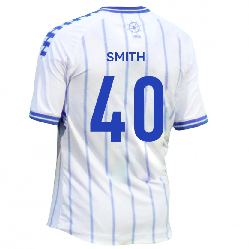 Danxen Män Adam Smith #40 Vit Blå Hemmatröja Matchtröjor 2025/26 Tröjor T-Tröja