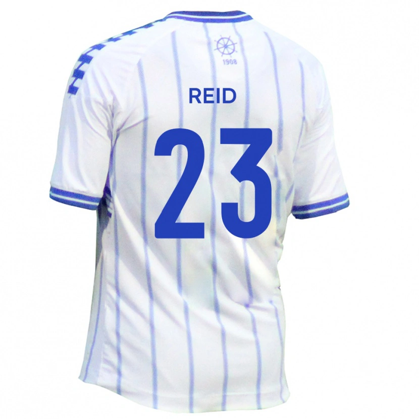 Danxen Män Alex Reid #23 Vit Blå Hemmatröja Matchtröjor 2025/26 Tröjor T-Tröja