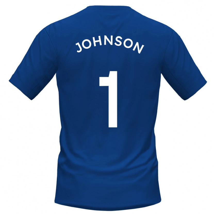 Danxen Män Sam Johnson #1 Blå Vit Hemmatröja Matchtröjor 2025/26 Tröjor T-Tröja