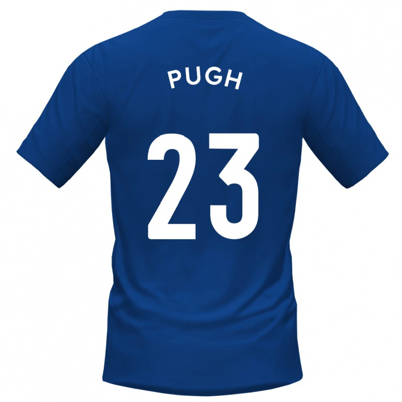Danxen Män Tom Pugh #23 Blå Vit Hemmatröja Matchtröjor 2025/26 Tröjor T-Tröja