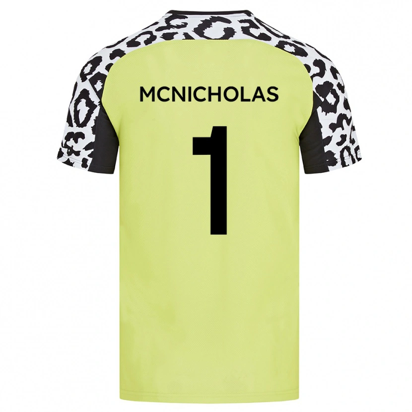 Danxen Män Luke Mcnicholas #1 Fluorescerande Gul Hemmatröja Matchtröjor 2025/26 Tröjor T-Tröja