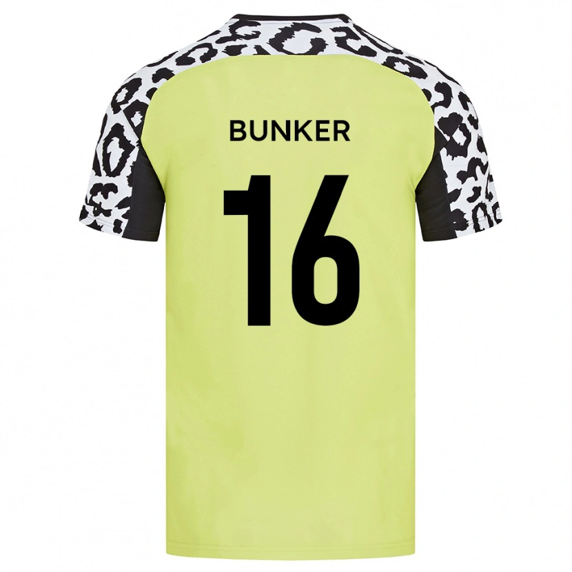 Danxen Män Harvey Bunker #16 Fluorescerande Gul Hemmatröja Matchtröjor 2025/26 Tröjor T-Tröja
