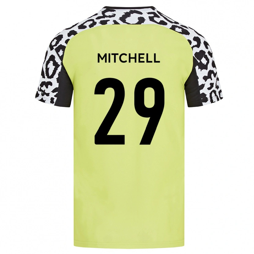 Danxen Män Kairo Mitchell #29 Fluorescerande Gul Hemmatröja Matchtröjor 2025/26 Tröjor T-Tröja