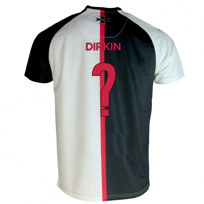 Danxen Män James Dirkin #0 Vit Svart Hemmatröja Matchtröjor 2025/26 Tröjor T-Tröja
