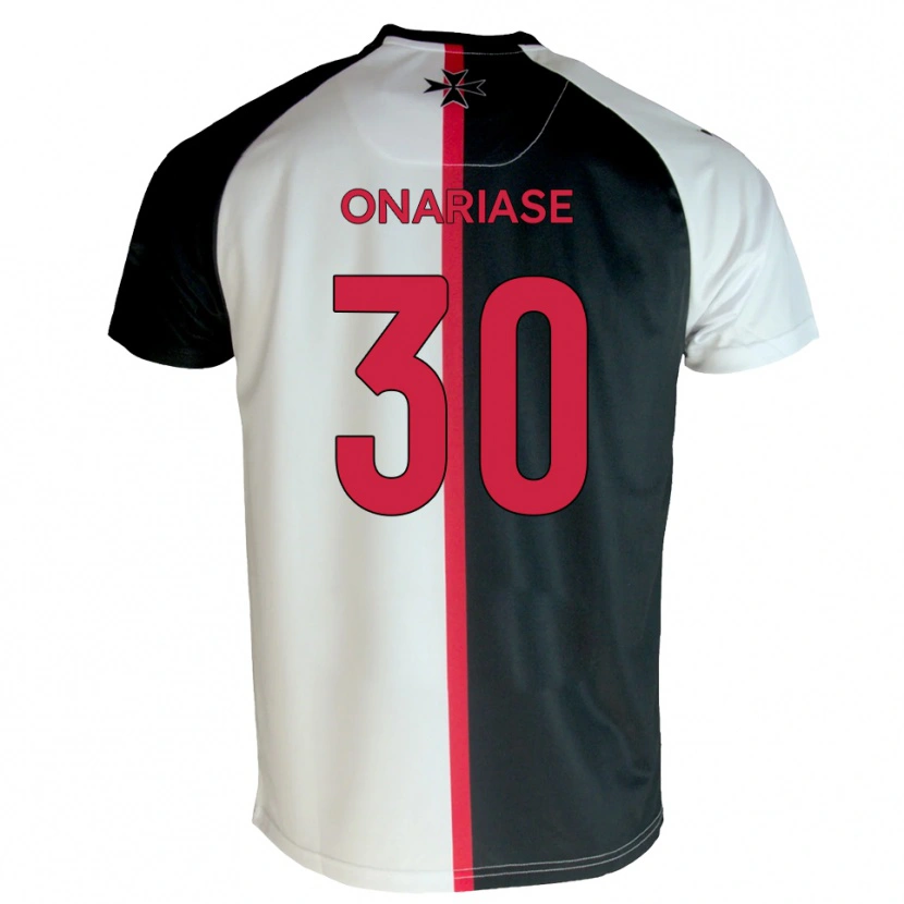 Danxen Män Emmanuel Onariase #30 Vit Svart Hemmatröja Matchtröjor 2025/26 Tröjor T-Tröja