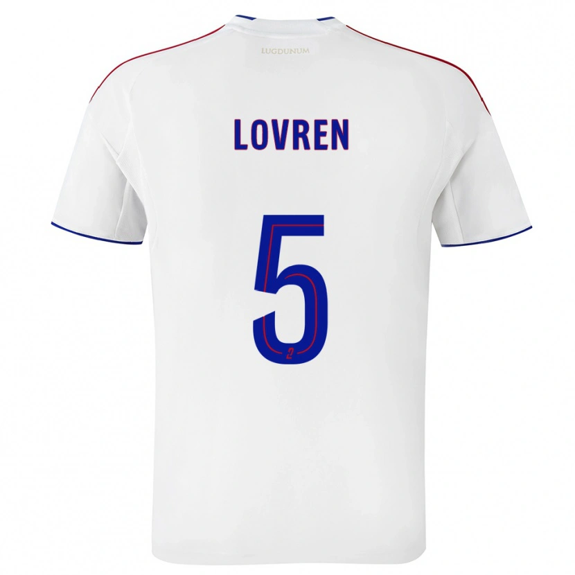 Danxen Män Dejan Lovren #5 Vit Röd Hemmatröja Matchtröjor 2025/26 Tröjor T-Tröja