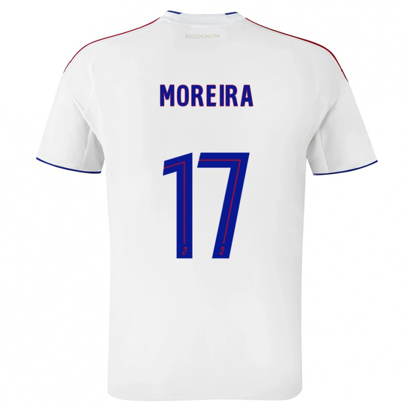 Danxen Män Afonso Moreira #17 Vit Röd Hemmatröja Matchtröjor 2025/26 Tröjor T-Tröja