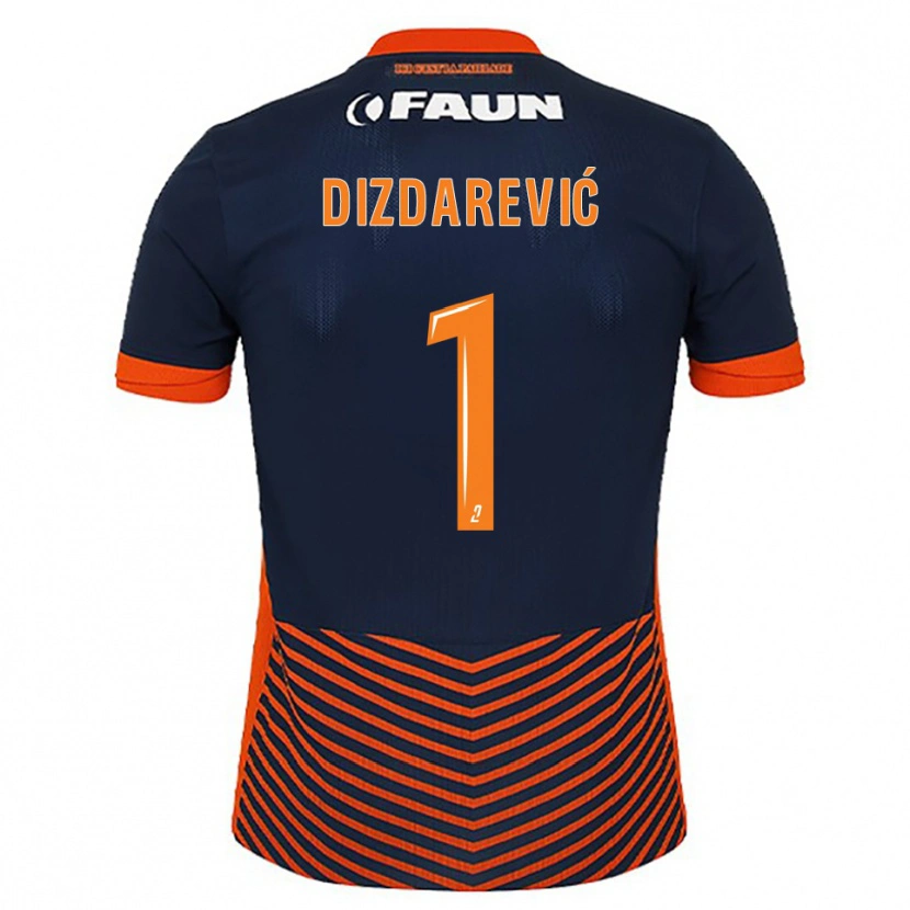 Danxen Män Belmin Dizdarevic #1 Midnattsblå Orange Hemmatröja Matchtröjor 2025/26 Tröjor T-Tröja