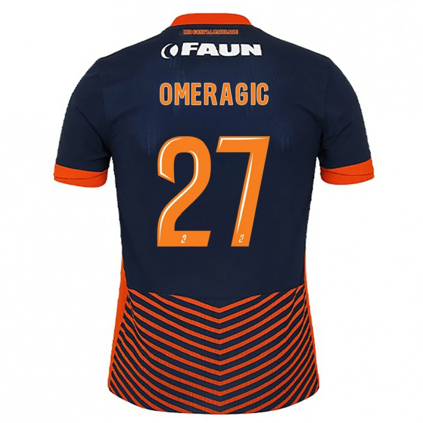 Danxen Män Becir Omeragic #27 Midnattsblå Orange Hemmatröja Matchtröjor 2025/26 Tröjor T-Tröja