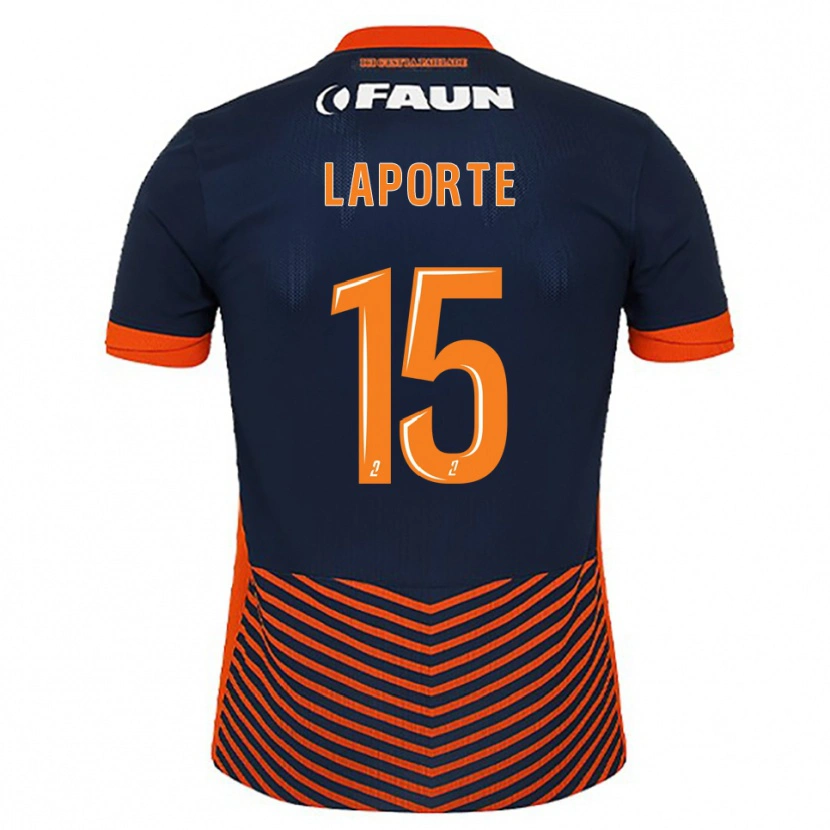 Danxen Män Julien Laporte #15 Midnattsblå Orange Hemmatröja Matchtröjor 2025/26 Tröjor T-Tröja