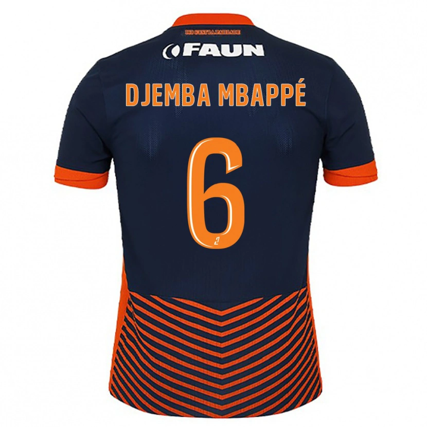 Danxen Män Yvan Djemba Mbappé #6 Midnattsblå Orange Hemmatröja Matchtröjor 2025/26 Tröjor T-Tröja