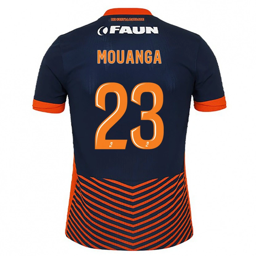 Danxen Män Yaël Mouanga #23 Midnattsblå Orange Hemmatröja Matchtröjor 2025/26 Tröjor T-Tröja