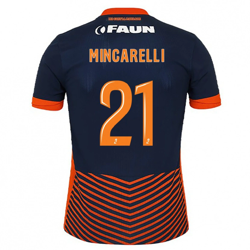 Danxen Män Lucas Mincarelli #21 Midnattsblå Orange Hemmatröja Matchtröjor 2025/26 Tröjor T-Tröja
