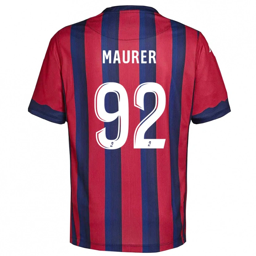 Danxen Män Aïman Maurer #92 Burgundy Marin Hemmatröja Matchtröjor 2025/26 Tröjor T-Tröja