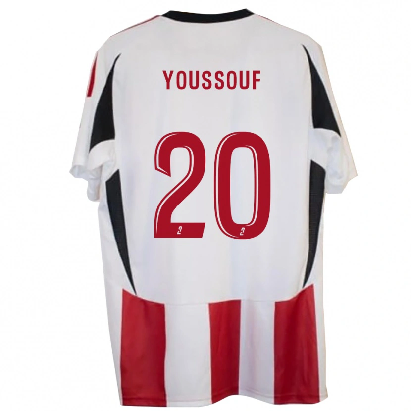 Danxen Män Mohamed Youssouf #20 Röd Blå Hemmatröja Matchtröjor 2025/26 Tröjor T-Tröja