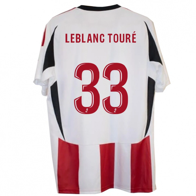 Danxen Män Wolo Leblanc Touré #33 Röd Blå Hemmatröja Matchtröjor 2025/26 Tröjor T-Tröja