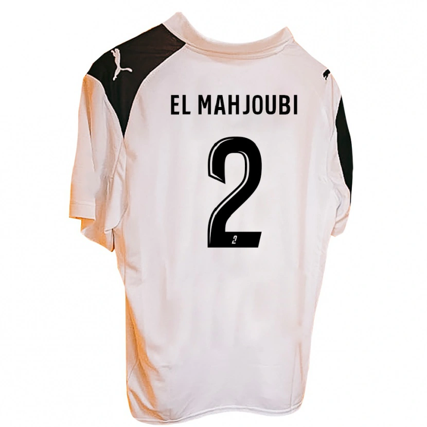 Danxen Män Djibril El Mahjoubi #2 Svart Vit Hemmatröja Matchtröjor 2025/26 Tröjor T-Tröja