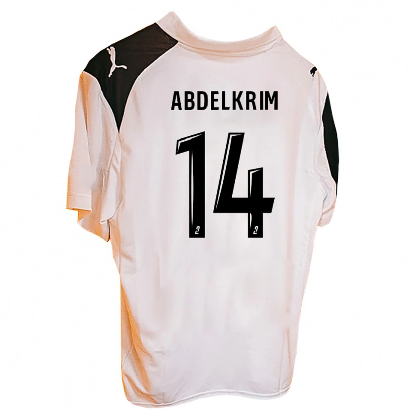 Danxen Män Iliès Abdelkrim #14 Svart Vit Hemmatröja Matchtröjor 2025/26 Tröjor T-Tröja
