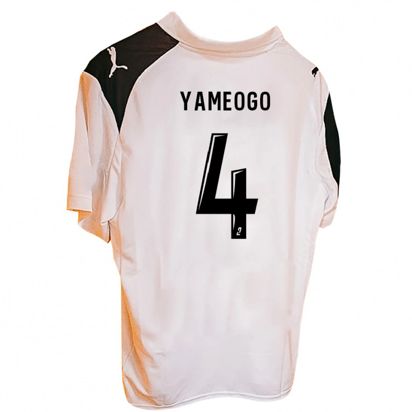 Danxen Män Ilyas Yameogo #4 Svart Vit Hemmatröja Matchtröjor 2025/26 Tröjor T-Tröja