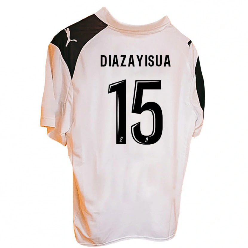 Danxen Män David Diazayisua Mamona #15 Svart Vit Hemmatröja Matchtröjor 2025/26 Tröjor T-Tröja