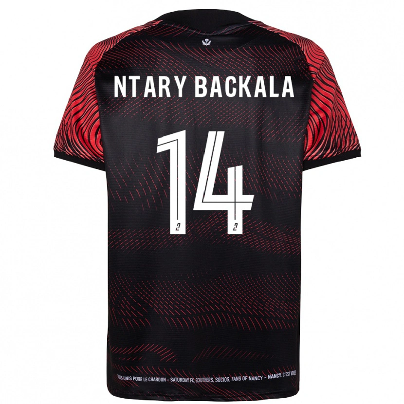 Danxen Män Jordy Ntary Backala #14 Vit Röd Hemmatröja Matchtröjor 2025/26 Tröjor T-Tröja