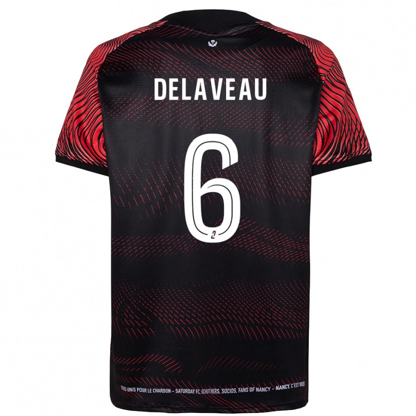 Danxen Män Yanis Delaveau #6 Vit Röd Hemmatröja Matchtröjor 2025/26 Tröjor T-Tröja