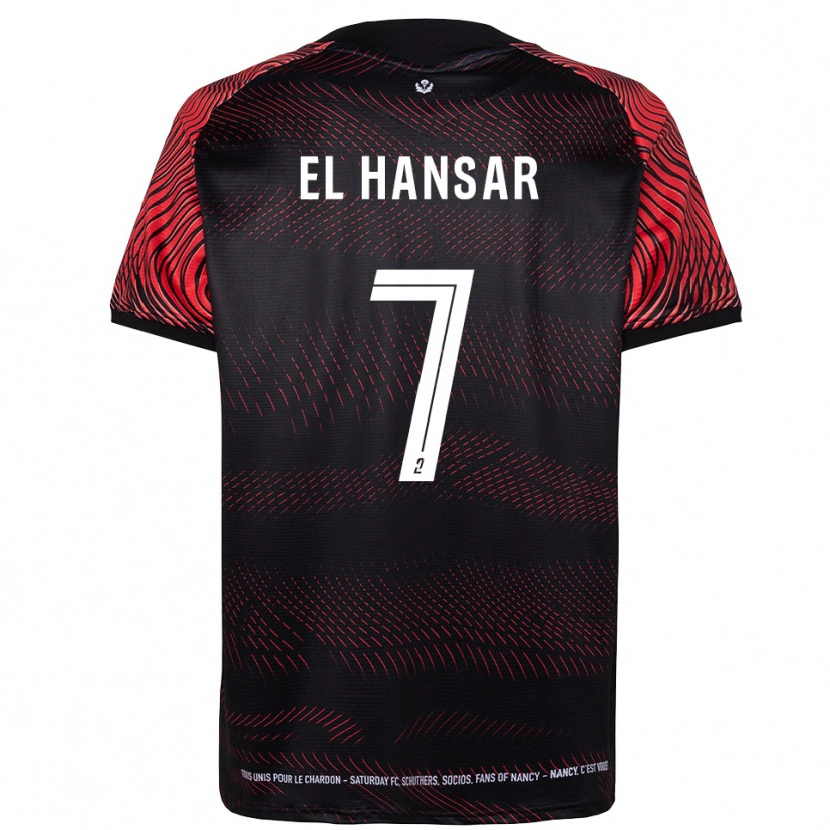 Danxen Män Chafik El Hansar #7 Vit Röd Hemmatröja Matchtröjor 2025/26 Tröjor T-Tröja