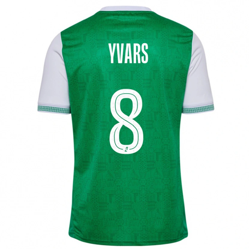 Danxen Män Sonny Yvars #8 Grön Vit Hemmatröja Matchtröjor 2025/26 Tröjor T-Tröja