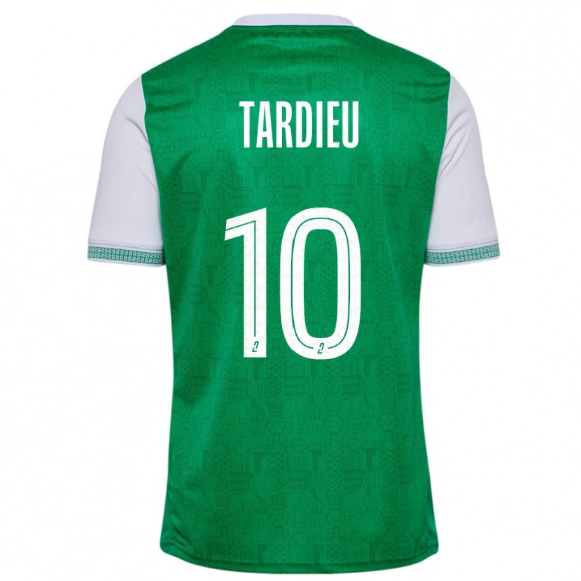 Danxen Män Florian Tardieu #10 Grön Vit Hemmatröja Matchtröjor 2025/26 Tröjor T-Tröja