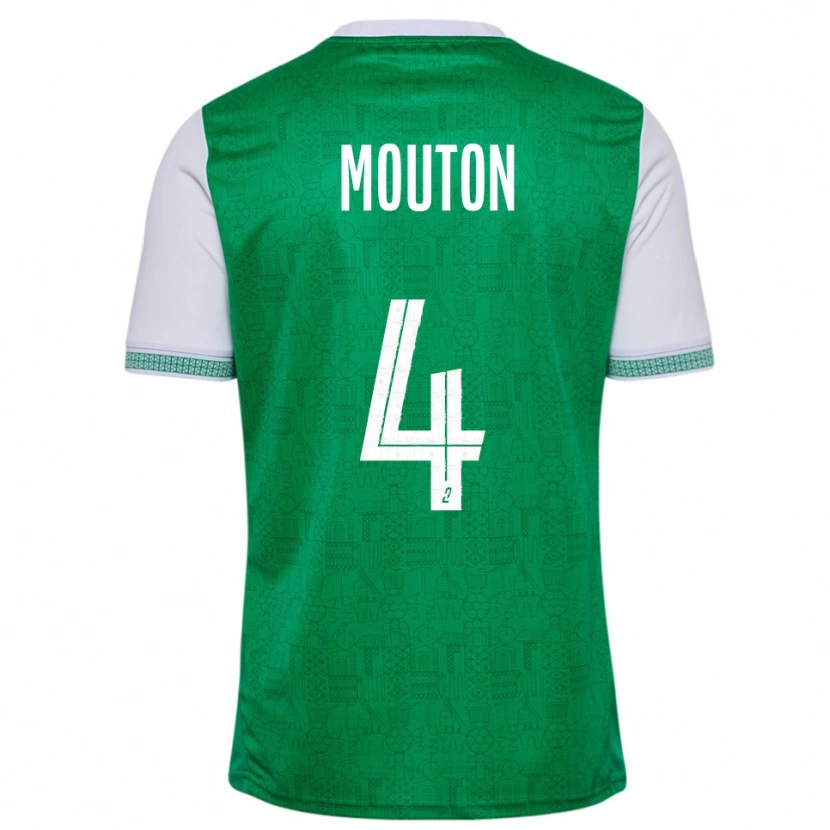 Danxen Män Nathan Mouton #4 Grön Vit Hemmatröja Matchtröjor 2025/26 Tröjor T-Tröja