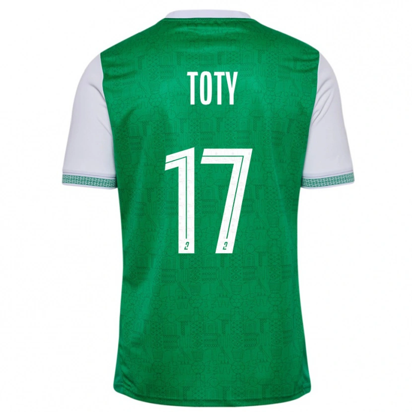 Danxen Män Mylan Toty #17 Grön Vit Hemmatröja Matchtröjor 2025/26 Tröjor T-Tröja
