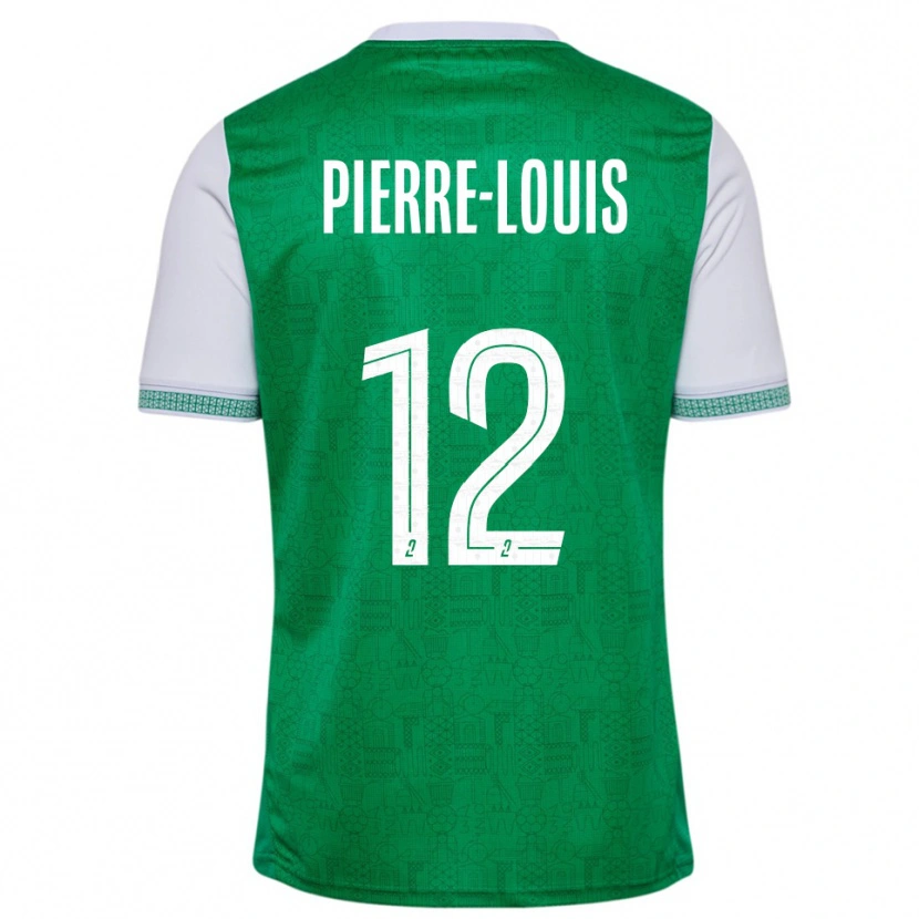 Danxen Män Amandine Pierre-Louis #12 Grön Vit Hemmatröja Matchtröjor 2025/26 Tröjor T-Tröja