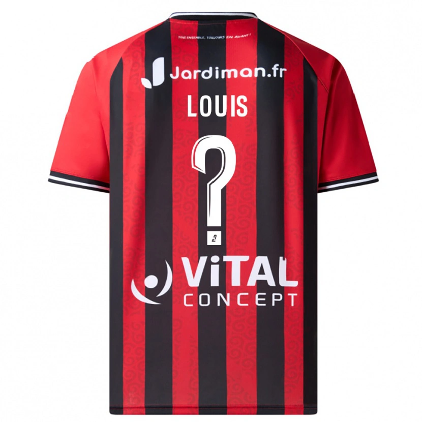 Danxen Män Jonathan Louis #0 Röd Svart Hemmatröja Matchtröjor 2025/26 Tröjor T-Tröja