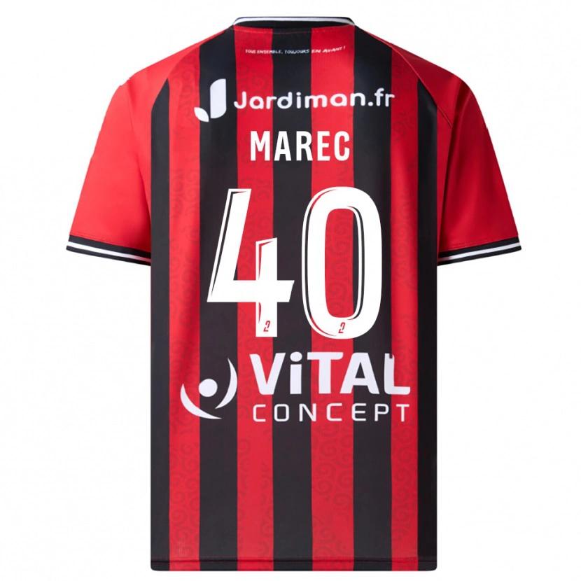 Danxen Män Noah Marec #40 Röd Svart Hemmatröja Matchtröjor 2025/26 Tröjor T-Tröja