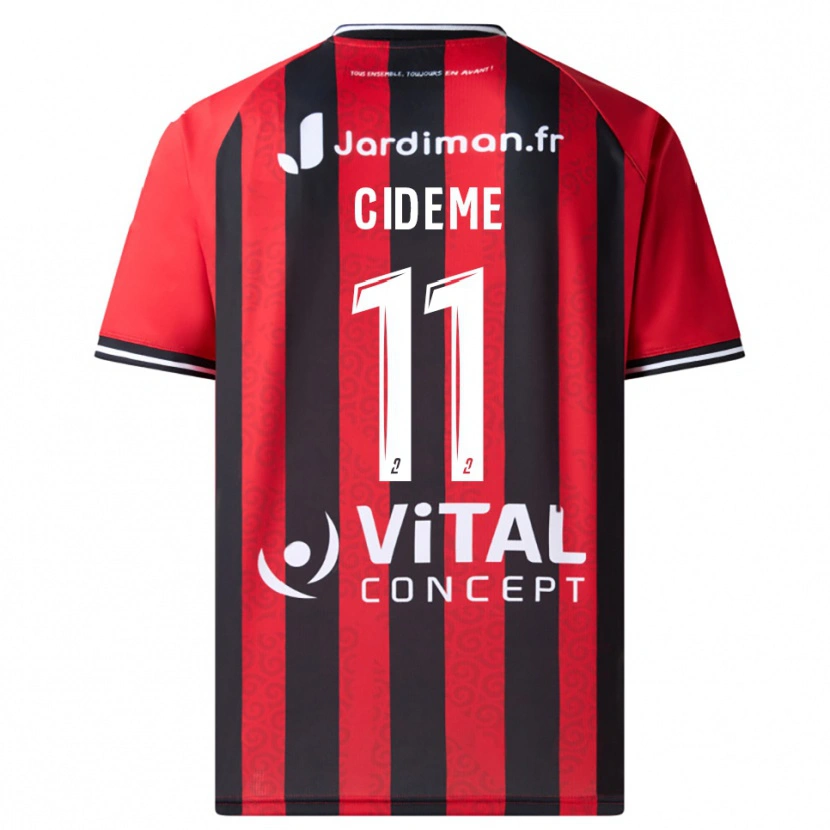 Danxen Män Evan Cideme #11 Röd Svart Hemmatröja Matchtröjor 2025/26 Tröjor T-Tröja