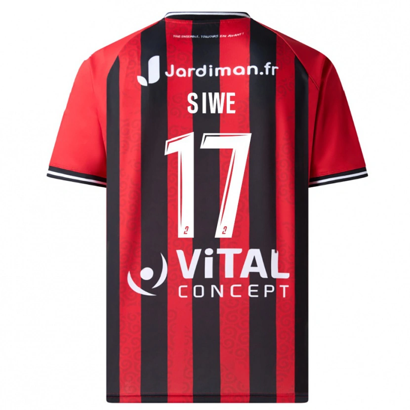 Danxen Män Jacques Siwe #17 Röd Svart Hemmatröja Matchtröjor 2025/26 Tröjor T-Tröja
