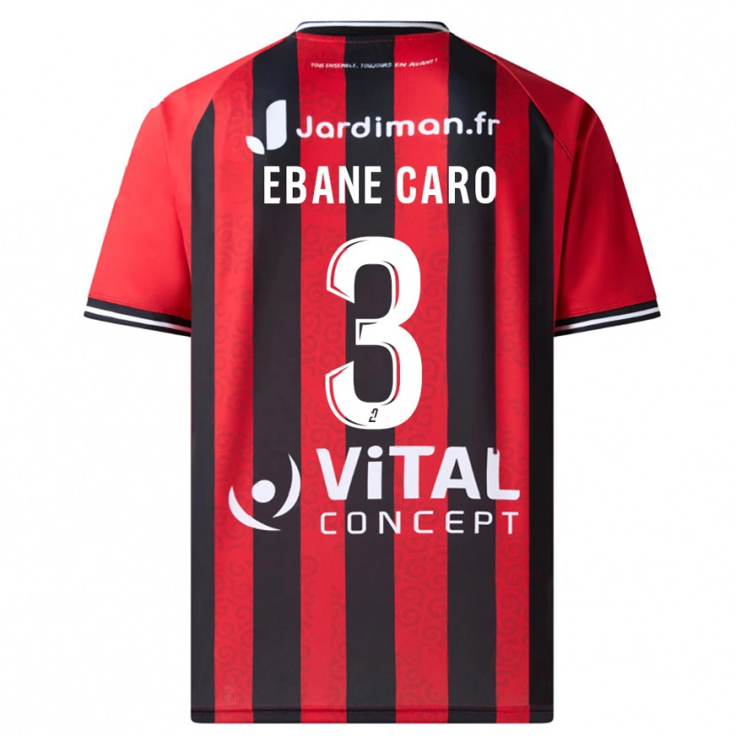 Danxen Män Noa Ebane Caro #3 Röd Svart Hemmatröja Matchtröjor 2025/26 Tröjor T-Tröja