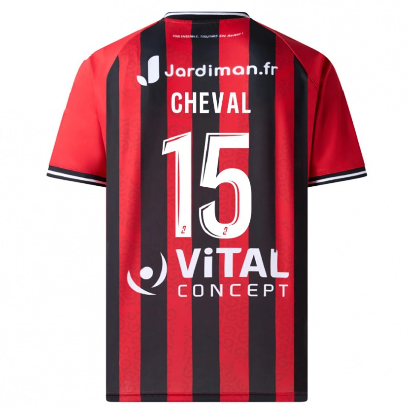 Danxen Män Nolwenn Cheval #15 Röd Svart Hemmatröja Matchtröjor 2025/26 Tröjor T-Tröja