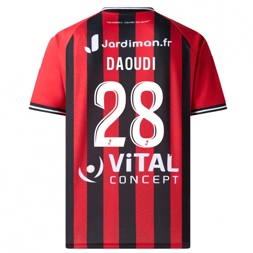 Danxen Män Sana Daoudi #28 Röd Svart Hemmatröja Matchtröjor 2025/26 Tröjor T-Tröja