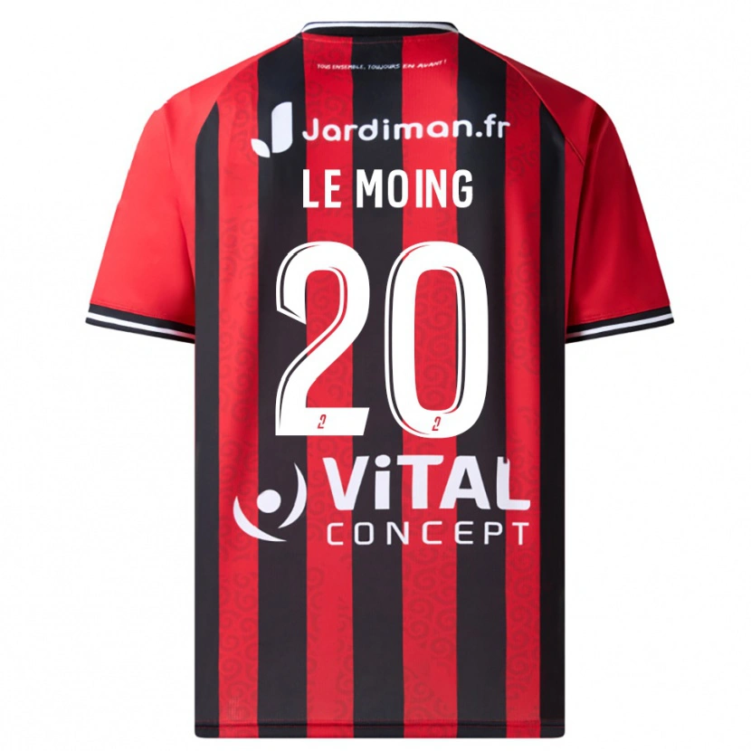 Danxen Män Leonie Le Moing #20 Röd Svart Hemmatröja Matchtröjor 2025/26 Tröjor T-Tröja
