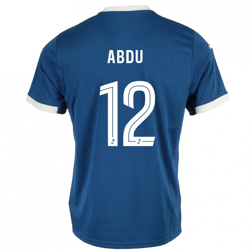 Danxen Män Abdu Conté #12 Blå Vit Hemmatröja Matchtröjor 2025/26 Tröjor T-Tröja