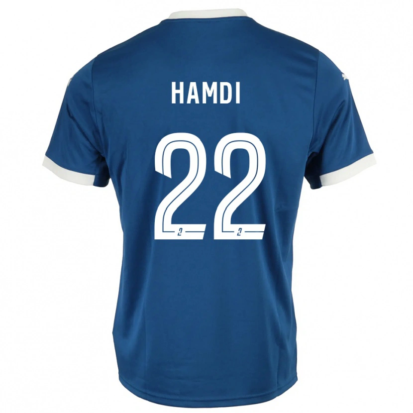 Danxen Män Mathis Hamdi #22 Blå Vit Hemmatröja Matchtröjor 2025/26 Tröjor T-Tröja