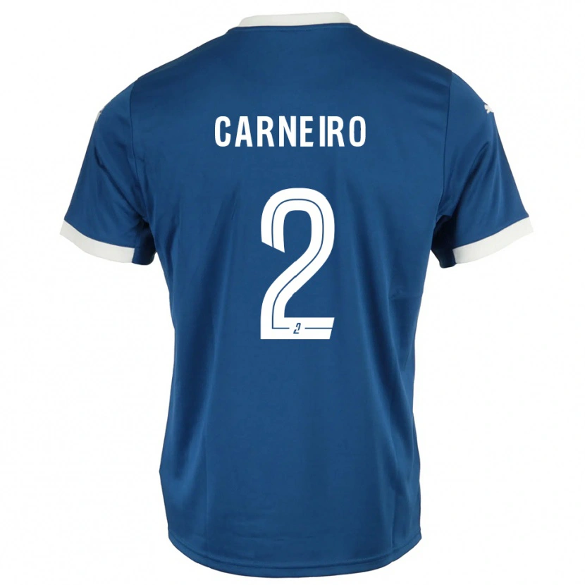 Danxen Män Enisio Carneiro #2 Blå Vit Hemmatröja Matchtröjor 2025/26 Tröjor T-Tröja