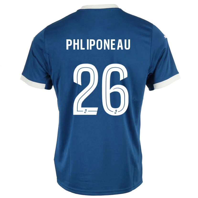 Danxen Män Alexandre Phliponeau #26 Blå Vit Hemmatröja Matchtröjor 2025/26 Tröjor T-Tröja