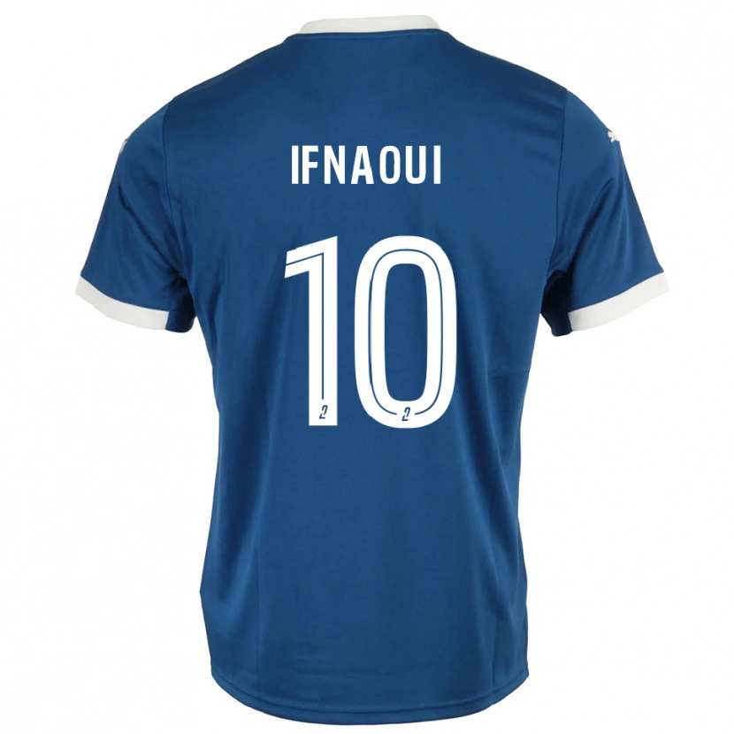 Danxen Män Merwan Ifnaoui #10 Blå Vit Hemmatröja Matchtröjor 2025/26 Tröjor T-Tröja