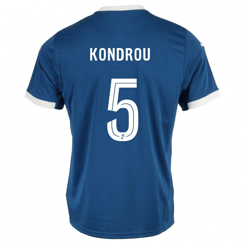 Danxen Män David Kondrou #5 Blå Vit Hemmatröja Matchtröjor 2025/26 Tröjor T-Tröja