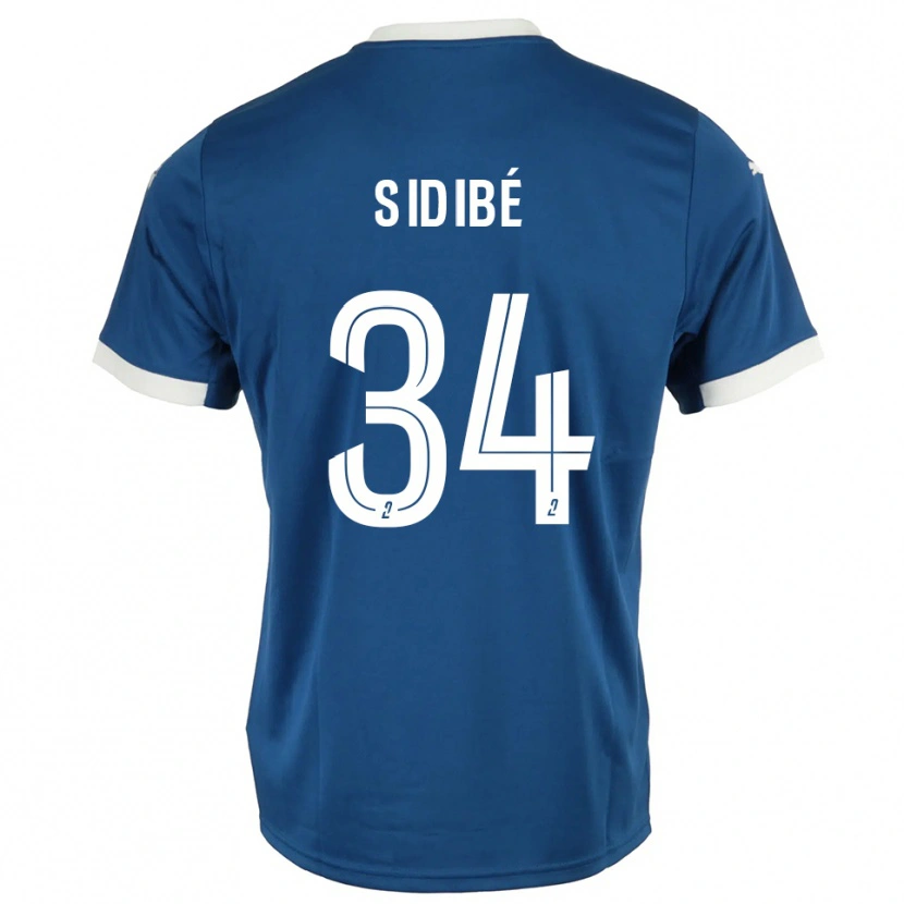 Danxen Män Aly Sidibé #34 Blå Vit Hemmatröja Matchtröjor 2025/26 Tröjor T-Tröja