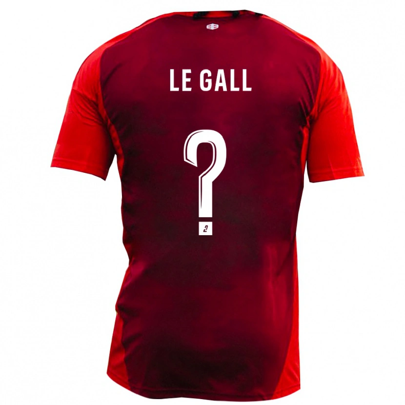Danxen Män Paul Barnet Le Gall #0 Rött Bourgogne Hemmatröja Matchtröjor 2025/26 Tröjor T-Tröja