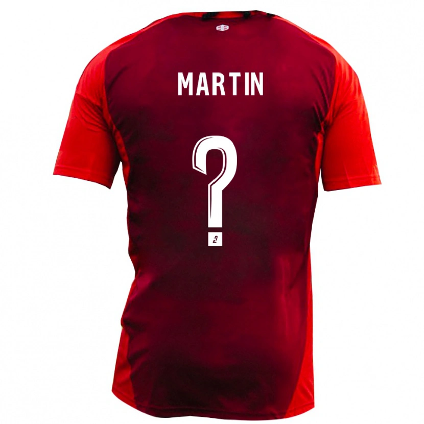 Danxen Män Bilal Martin #0 Rött Bourgogne Hemmatröja Matchtröjor 2025/26 Tröjor T-Tröja