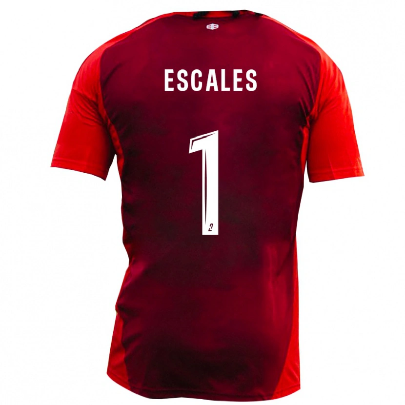Danxen Män Florian Escales #1 Rött Bourgogne Hemmatröja Matchtröjor 2025/26 Tröjor T-Tröja